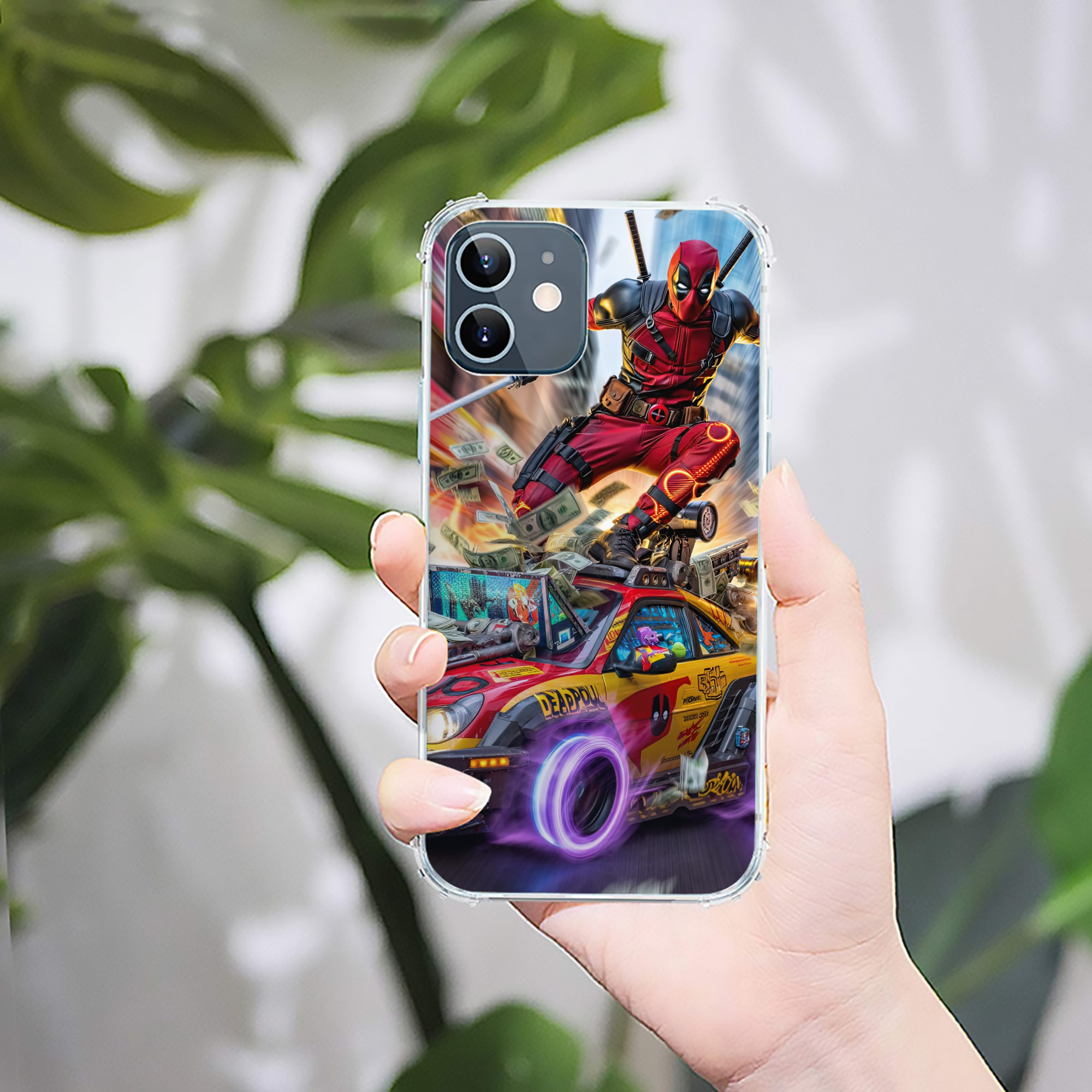 （画像用） Deadpool デッドプール 【iPhone 12シリーズ対応】透明スマホケース（クリアソフトケース）